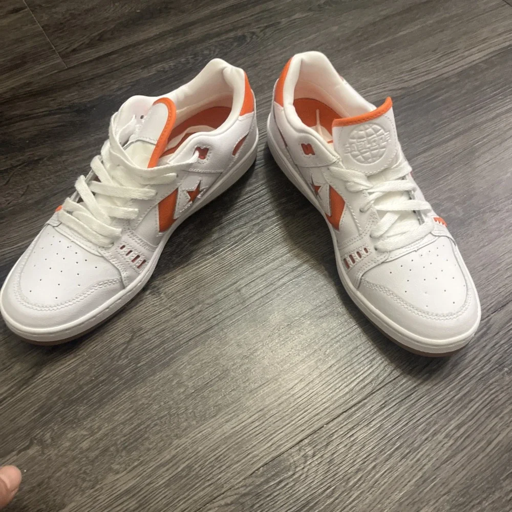 CONVERSE AS-1 PRO SIZE 7.5 man 9woman white ORANGE SHOE ALEXIS SABLONE A08130C
